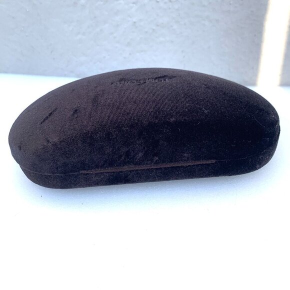 Tom Ford Brown Velvet Glasses/Sunglasses Case Hard Sided Clamshell Design - Picture 4 of 4